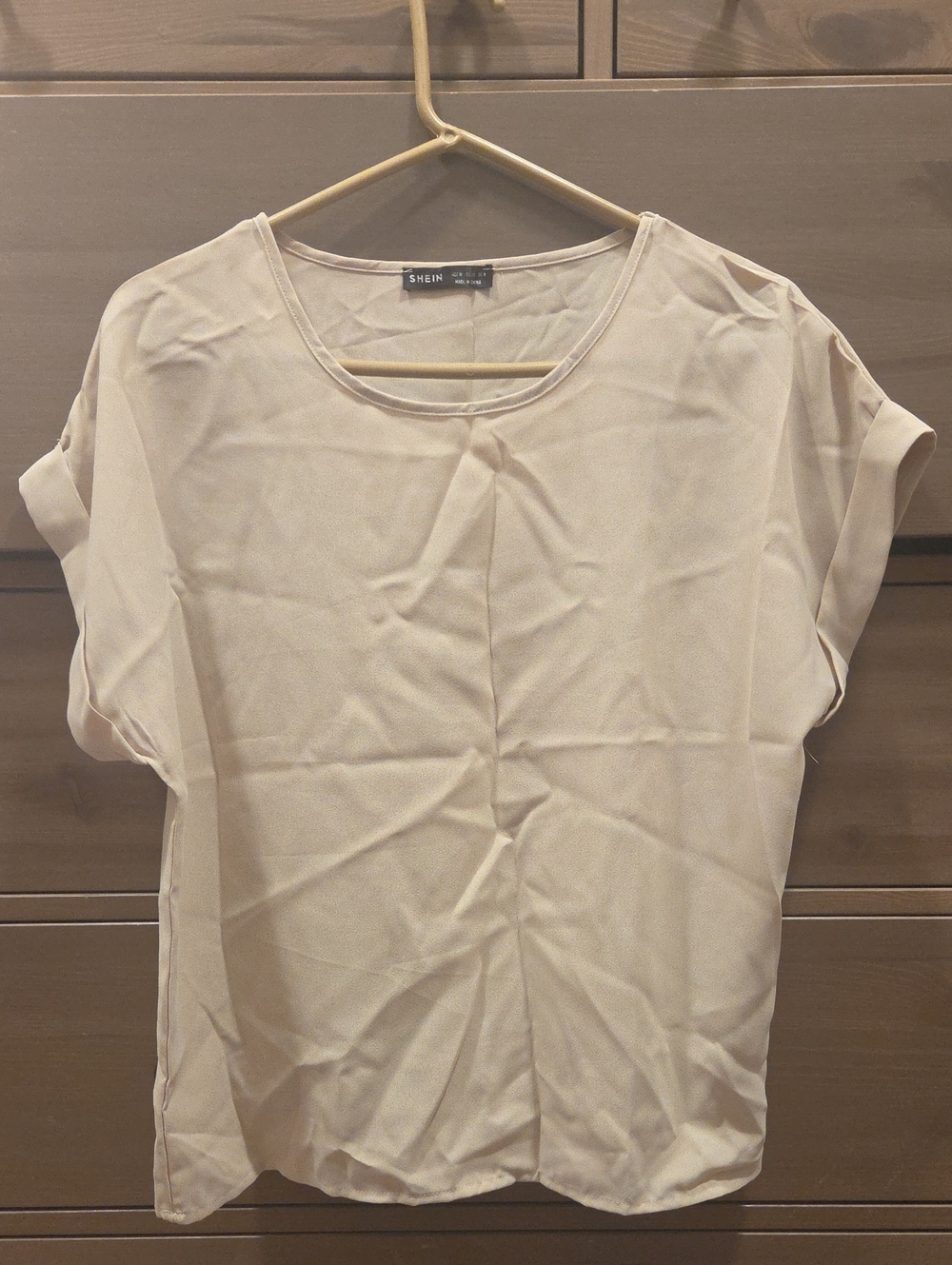 Beige Short Sleeve Shirt